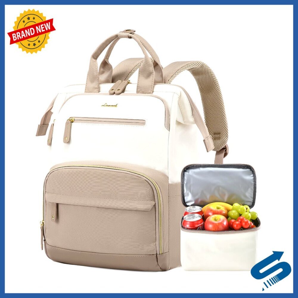Insulated Laptop Backpack with Cooler Lunch Box for Work Travel Camping